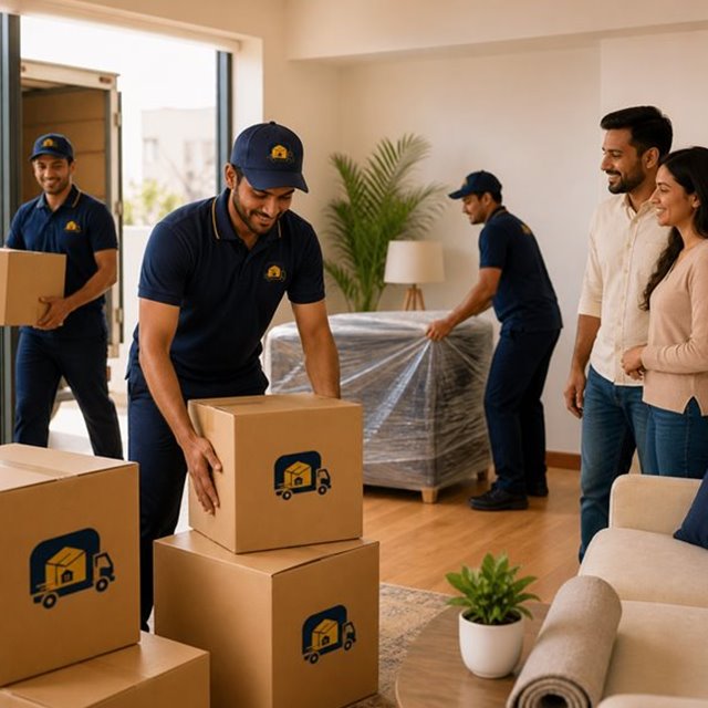Unloading and delivery of household goods at the new address